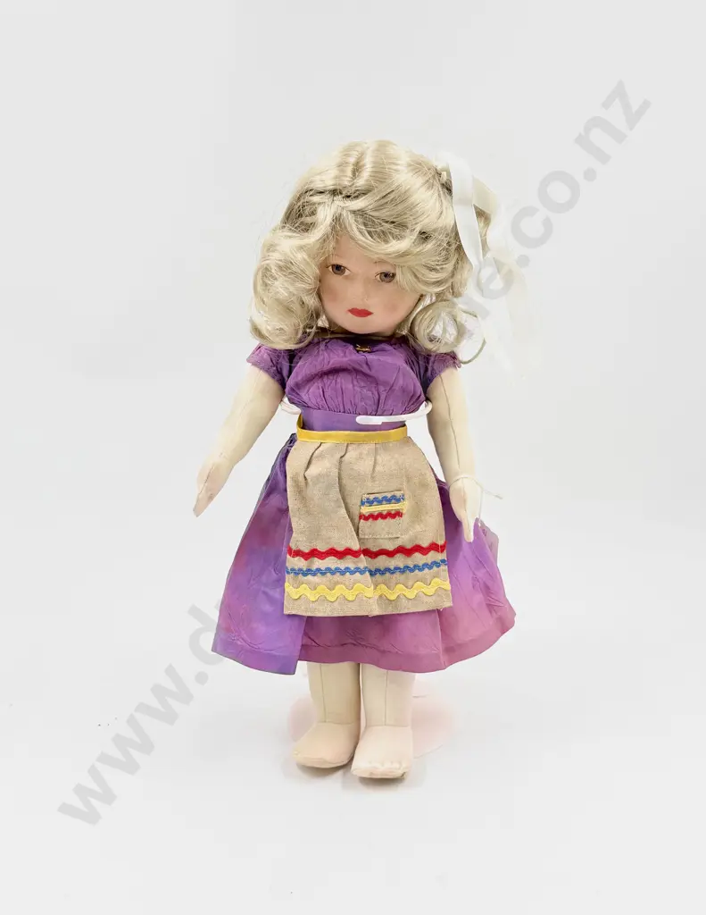 Pre-War Chad Valley Hygiene Toys All Cloth Doll Image 1++