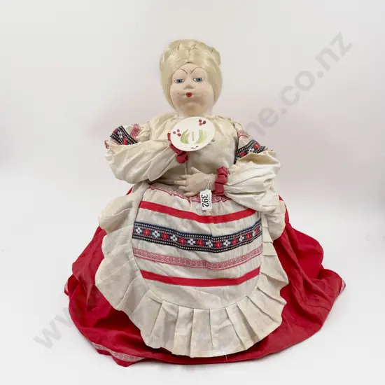 Vintage Large Russian (Mockobckar) Babushka Tea Cosy Doll