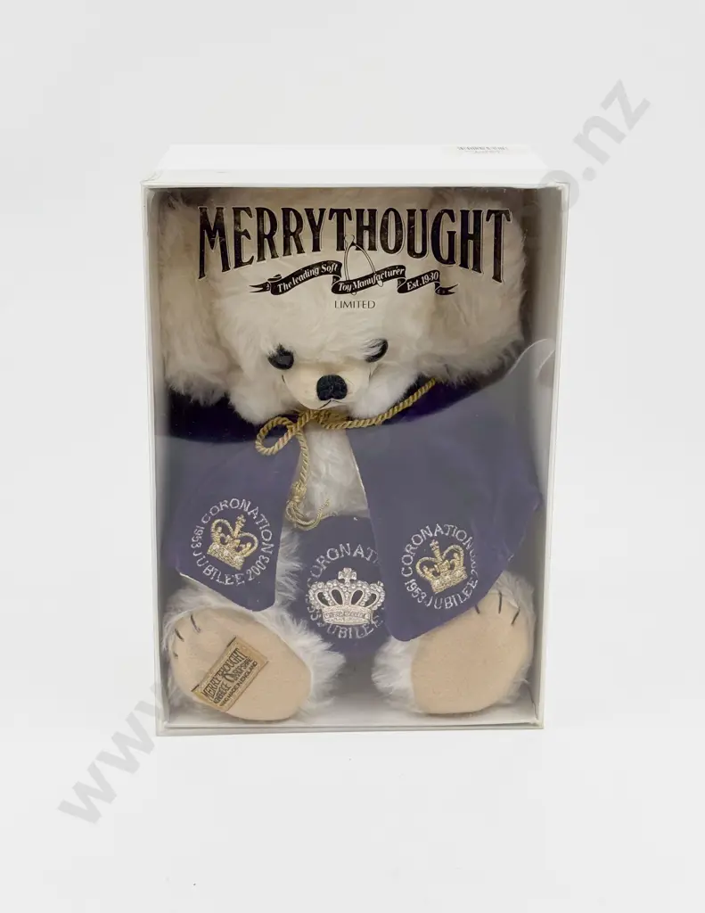 Boxed Merrythough Cheeky Coronation Jubilee 1953-2003 Ltd Ed 61/500 Teddy Bear 32cm Image 1++