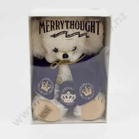 Boxed Merrythough Cheeky Coronation Jubilee 1953-2003 Ltd Ed 61/500 Teddy Bear 32cm
