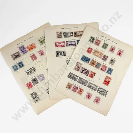 NZ Album Pages of Stamps 1900 - 1936