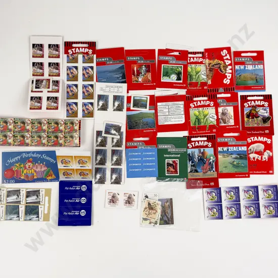 NZ Un-Used $20 $10x2 with $10 $5 $4 $3 $2 $1 Over Stamped Specimens with Stamp Books