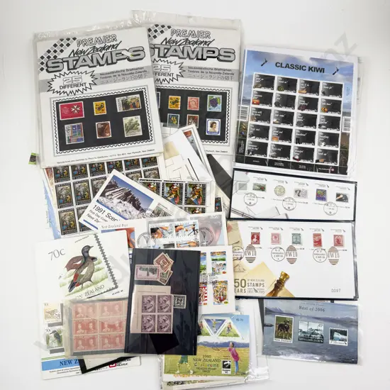 NZ Collection Assorted Pre-decimal and Decimal Small Blocks FDC's and Various