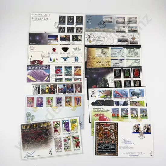 NZ 14 Special Edition SIgned Souvenir Stamp Covers
