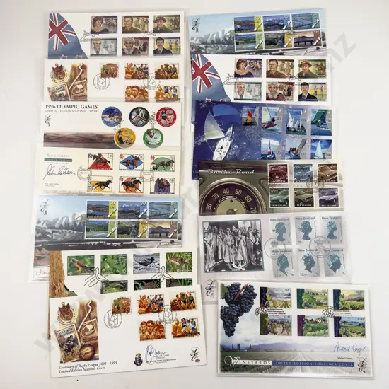 NZ 14 Special Edition SIgned Souvenir Stamp Covers