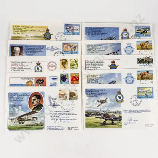 NZ 10 Special Edition Military SIgned Souvenir Stamp Covers
