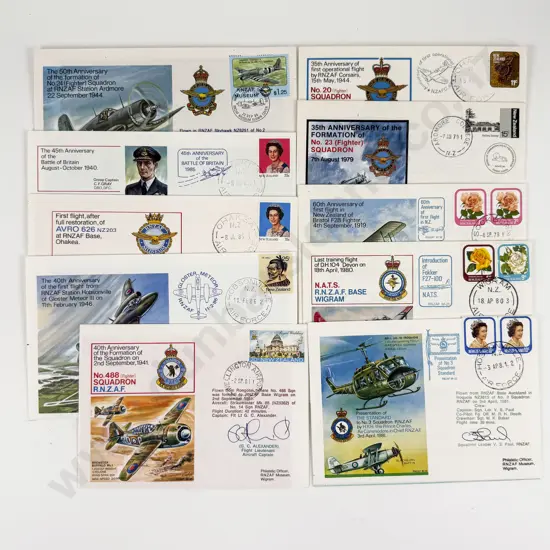 NZ 10 Special Edition Military SIgned Souvenir Stamp Covers