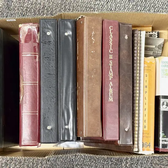 Vintage Stamp Reference Books and Used Stamp Albums and Books