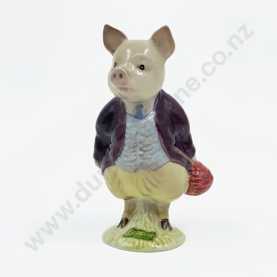 Beswick Beatrix Potter's Pigling Bland - Gold Back Stamp C1955 - 1975 with label