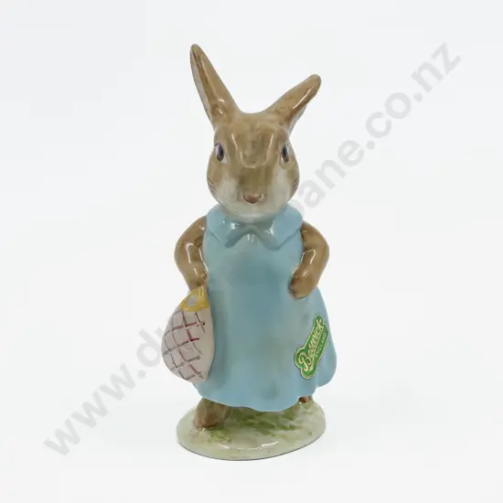 Beswick Beatrix Potter's Mrs Flopsy Bunny - Gold Back Stamp C1955 - 1975 with label