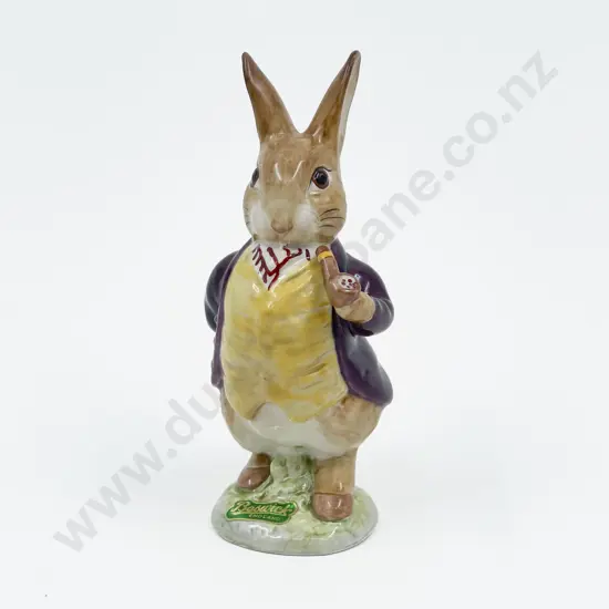 Beswick Beatrix Potter's Mr Benjamin Bunny - Gold Back Stamp C1955 - 1975 with label