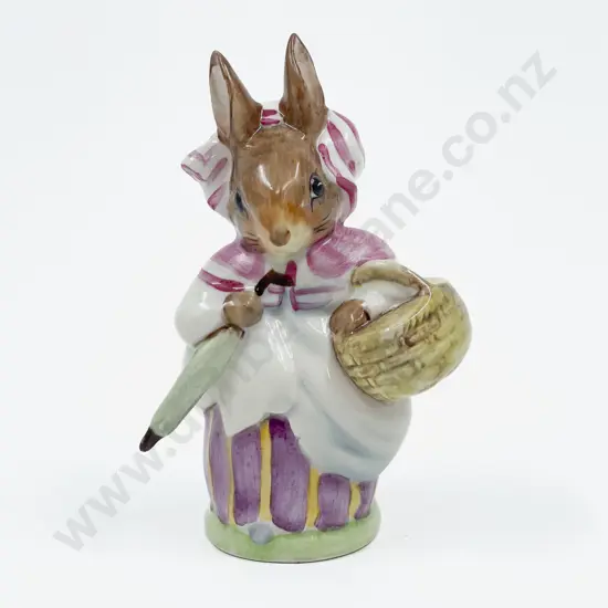 Beswick Beatrix Potter's Mrs Rabbit - Gold Back Stamp C1955 - 1975