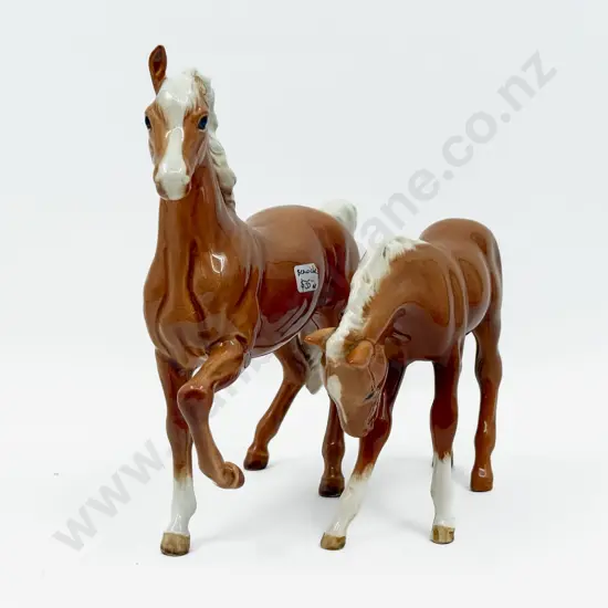 Two Beswick Ceramic Horse Figurines