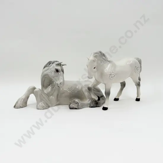 Two Beswick Ceramic Horse Figurines