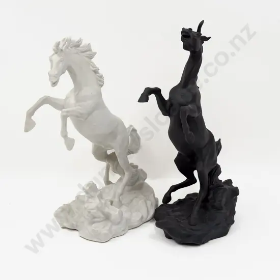 Two Battling Stallions by Edward D. Hart