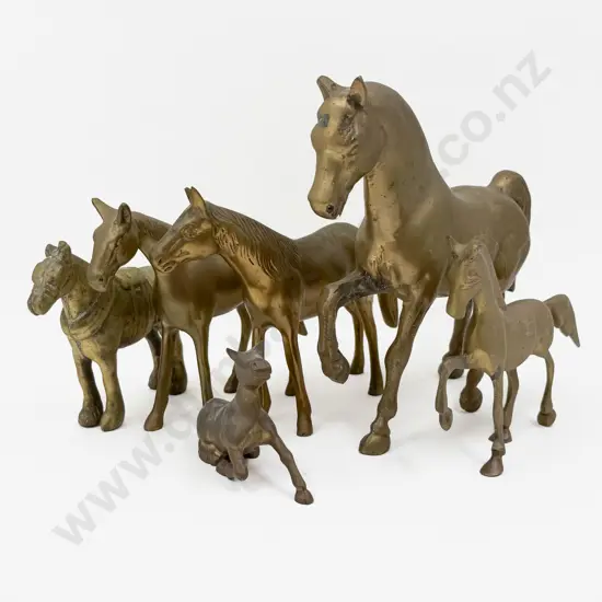 Quantity of Bronze Horse Figurines