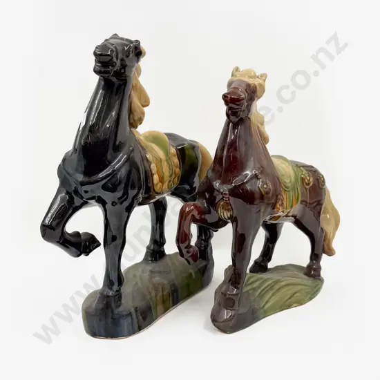 Two Horse Figurines