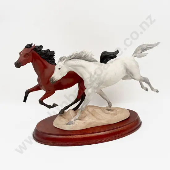 1988 The Franklin Mint Racing the Wind by Pamela du Boulay