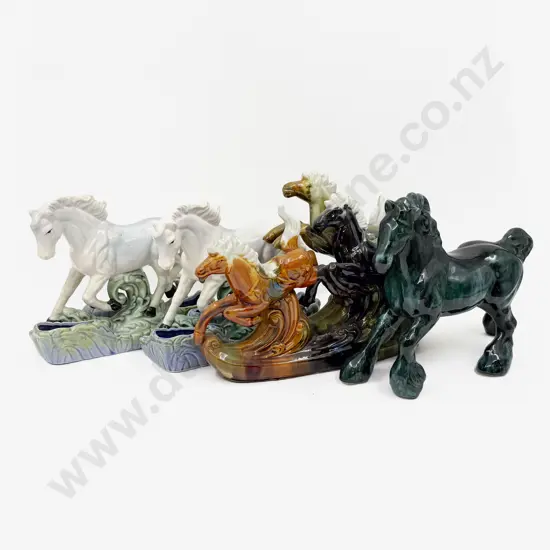 Four Ceramic Horse Figurines