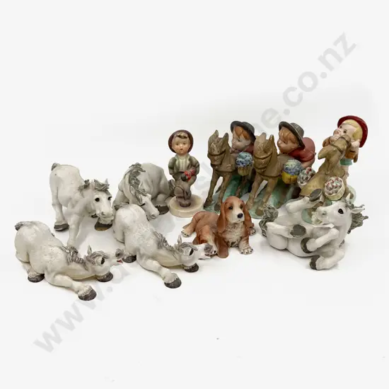 Quantity of Assorted Horse Figurines and Others