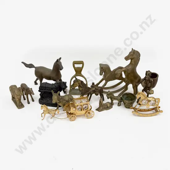 Quantity of Assorted Brass Figurines