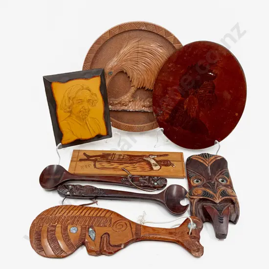 Box Quantity of Assorted Wooden Tribal