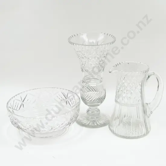 Crystal Vase and Two Others