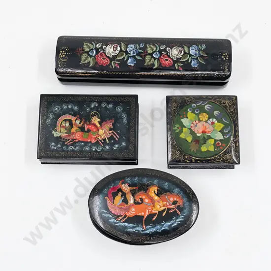 Small Qty of Assorted Lacquer Boxes