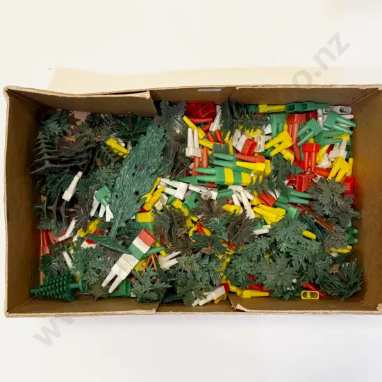 Box of Vintage Construction Toys