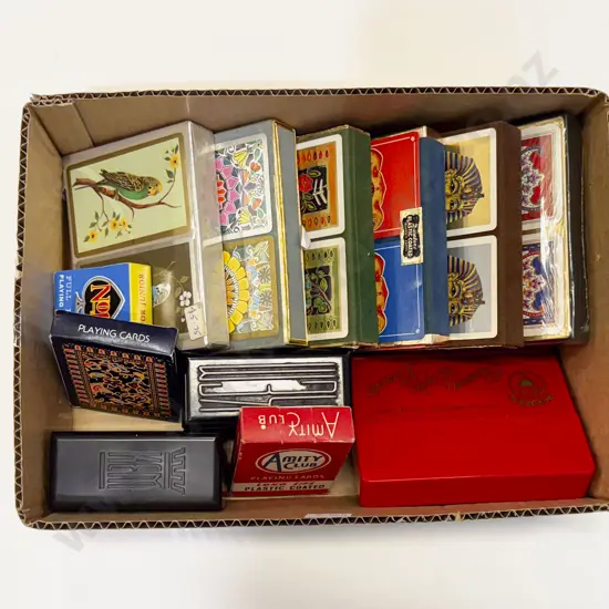 Box Qty of Vintage Playing Cards