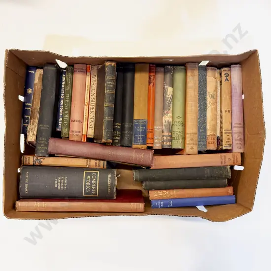 Box of Assorted Vintage Books