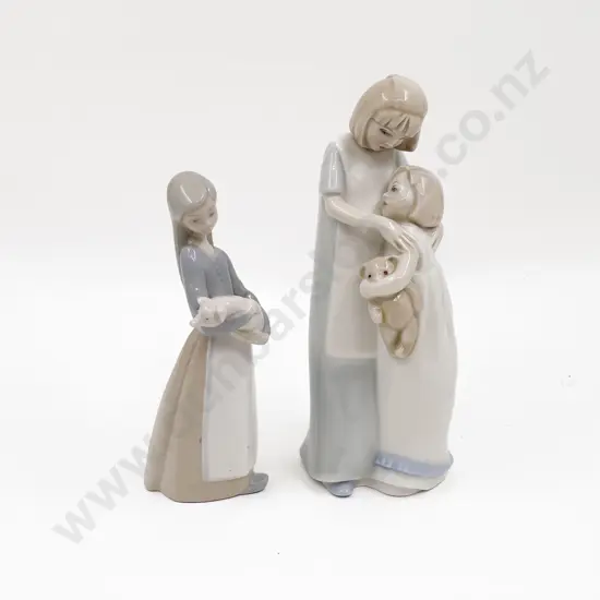 RD Group Figure "Sisterly Love" Together with Lladro Figure