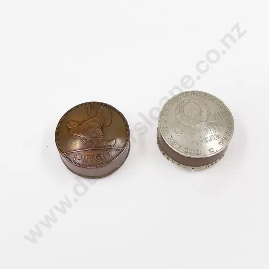 Two Vintage Coin Boxes