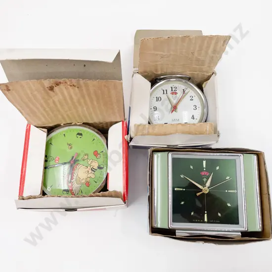 Three Retro Alarmclocks