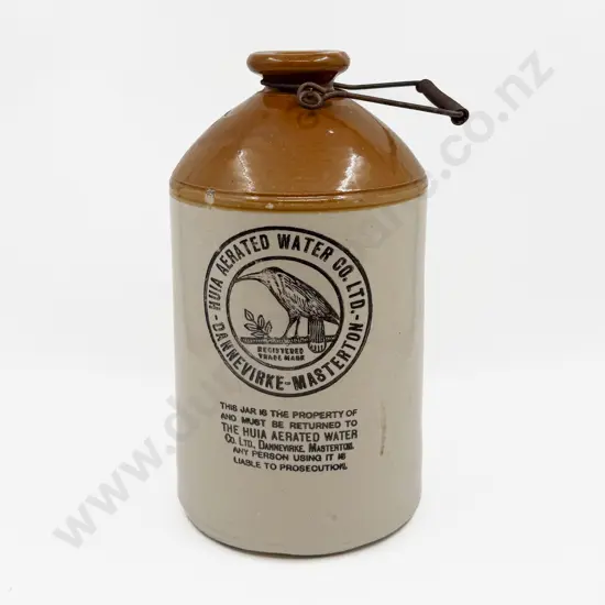 Huia Aerated Water Co Crock