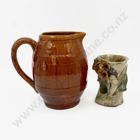 Luke Adams Barrel Form Jug Amber