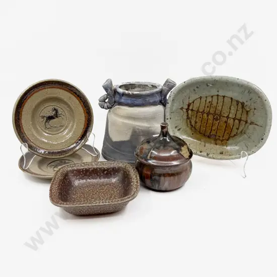 Three Paul Wotherspoon Pieces & Three Pieces NZ Pottery