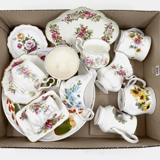Boxed Quantity of Assorted China