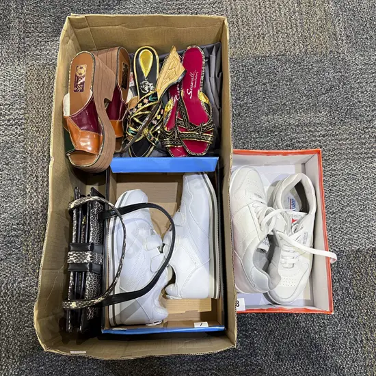 Boxed Quantity of Sneakers & Slip on Heels