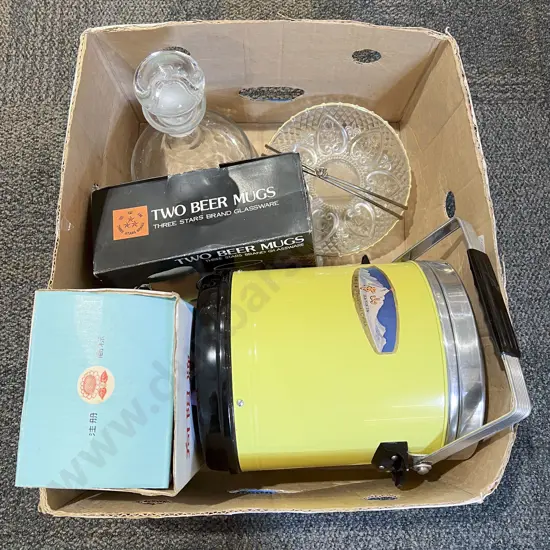 Large Retro Thermos & Other Assorted Retro