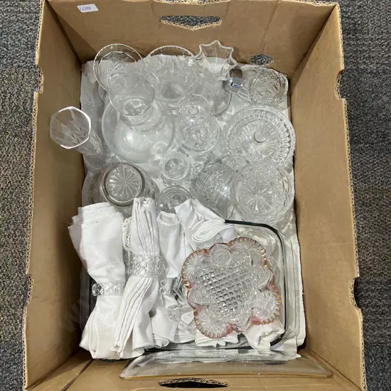 Boxed Quantity of China and Serviettes