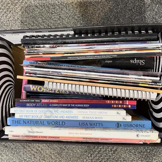 Boxed Quantity of History Books & Others