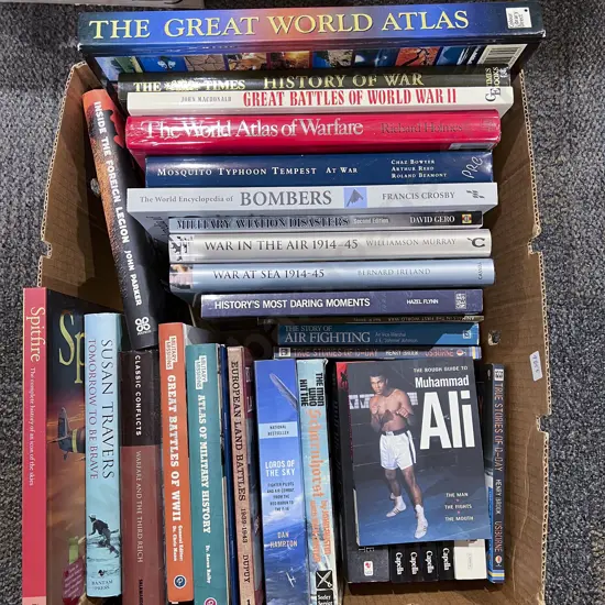 Boxed Quantity of Assorted History References Volumes