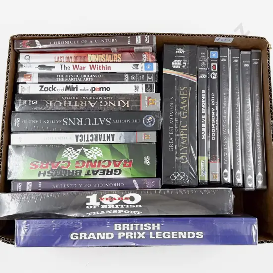 Boxed Quantity of DVDs