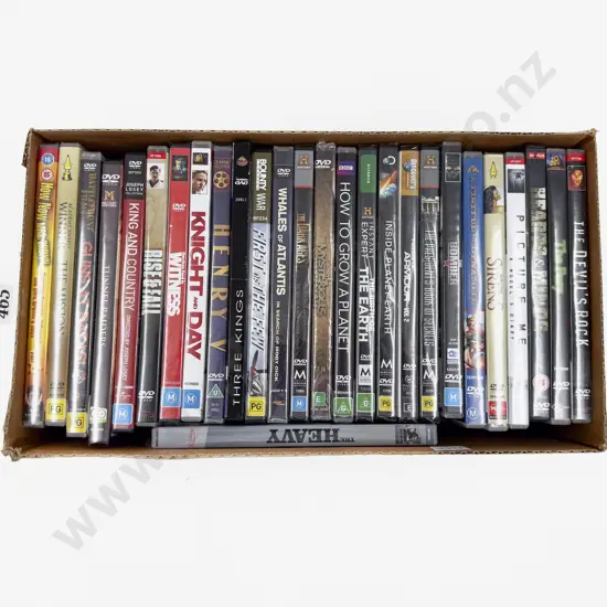 Boxed Quantity of DVDs
