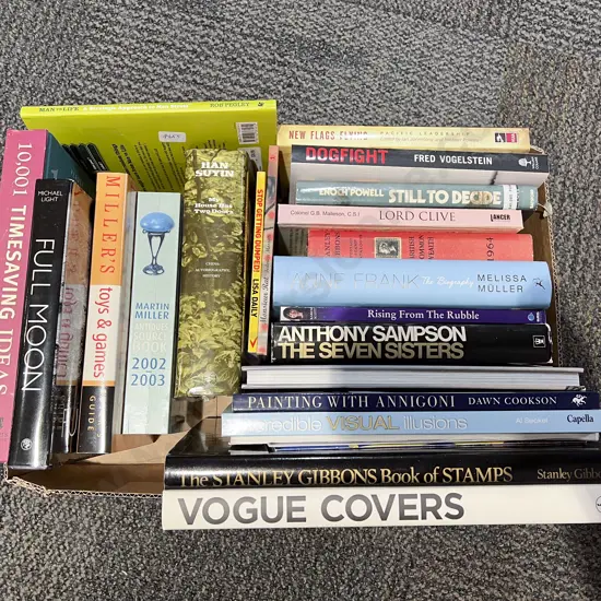 Boxed Quantity of Assorted Books