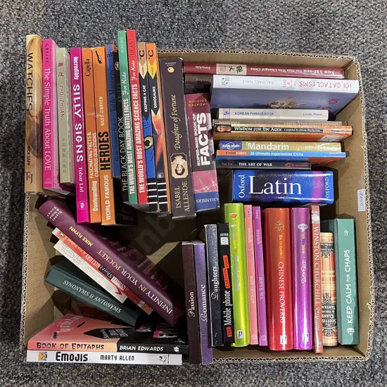 Boxed Quantity of Assorted Books