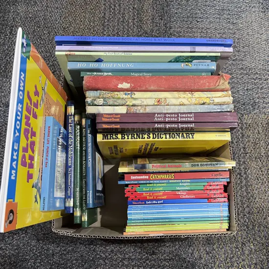 Boxed Quantity of Assorted Childrens Books