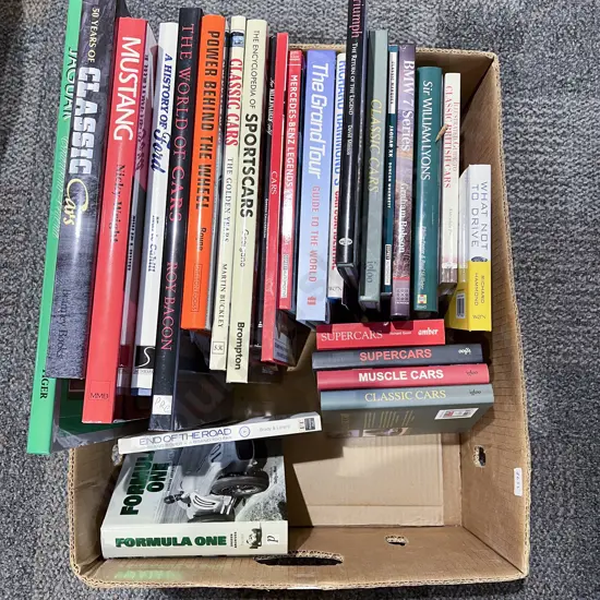 Boxed Quantity of Assorted Car Reference Volumes