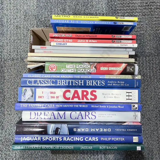 Boxed Quantity of Assorted Car Reference Volumes
